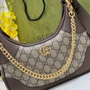Túi Xách Nữ Hàng Hiệu Gucci Cosmoonie Siêu Cấp Bộ Khóa Vàng 28cm
