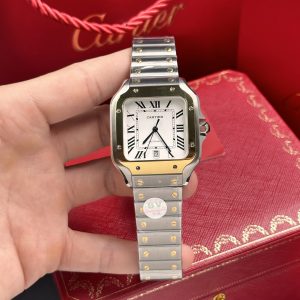 Cartier Santos de Cartier W2SA0009 Demi Gold Replica BV Factory (10)