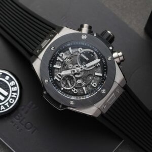 Đồng Hồ Hublot Big Bang Unico Viền Đen Replica Nhà Máy BBF 44mm (1)