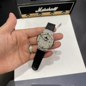 Đồng Hồ Hublot Classic Fusion Độ Full Kim Cương Moissanite 38mm (1)