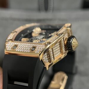 Đồng Hồ Richard Mille RM57-02 Falcon Đính Đá Vỏ Vàng Hồng 42mm