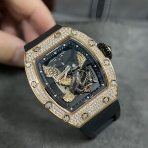 Đồng Hồ Richard Mille RM57-02 Falcon Đính Đá Vỏ Vàng Hồng 42mm