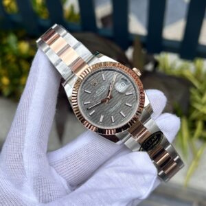 Đồng Hồ Rolex DateJust 126331 Replica 11 Mặt Xếp Gạch Màu Xám 41mm (1)