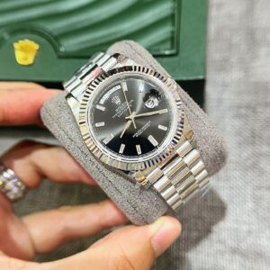 Đồng Hồ Rolex Day-Date 228236 Mặt Đen Cọc Số Đá GM Factory 40mm (2)