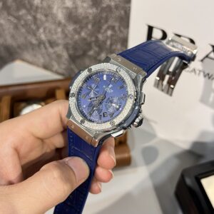 Hublot Big Bang Chronograph Diamonds Blue Dial 44mm (1)