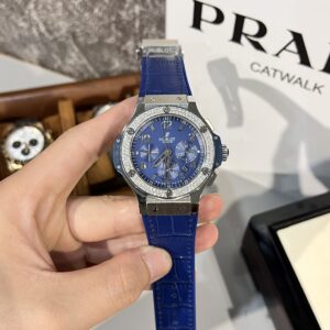 Hublot Big Bang Chronograph Diamonds Blue Dial 44mm (1)