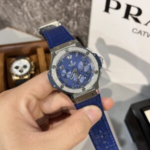 Hublot Big Bang Chronograph Diamonds Blue Dial 44mm (1)