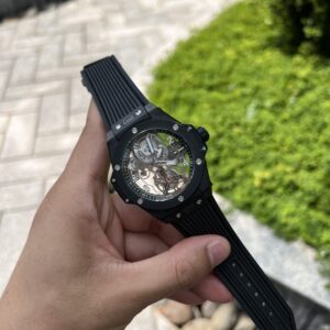 Hublot Big Bang Tourbillon Vỏ Gốm Đen Replica JB Factory 45mm (1)