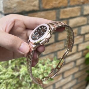 Patek Philippe Nautilus 5712 Bọc Vàng Hồng Mặt Chocolate GRF 40mm (1)