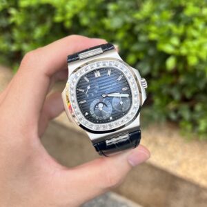 Patek Philippe Nautilus 5724G Replica 11 Màu Xanh Full Set GR Factory 40mm (3)