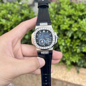 Patek Philippe Nautilus 5724G Replica 11 Màu Xanh Full Set GR Factory 40mm (3)