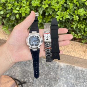 Patek Philippe Nautilus 5724G Replica 11 Màu Xanh Full Set GR Factory 40mm (3)