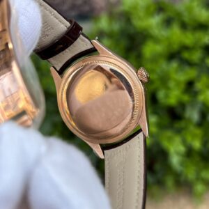 Rolex Cellini Monphase 50535 Replica Cao Cấp Màu Vàng Hồng 39mm