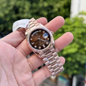 Rolex Day-Date 18K Bọc Vàng Hồng Mặt Chocolate 36mm (1)
