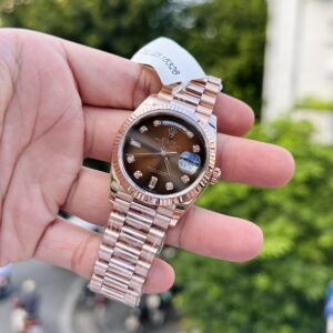 Rolex Day-Date 18K Bọc Vàng Hồng Mặt Chocolate 36mm (1)