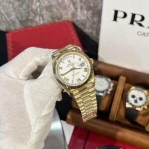Rolex Day-Date 228238 Replica Mặt Số Trắng Nhà Máy GM V2 40mm (2)