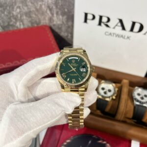 Rolex Day-Date 228238 Replica Mặt Xanh Lá Nhà Máy GM V2 40mm (1)