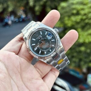 Rolex Sky-Dweller 336934 Replica Mặt Xanh Lá Cây Noob Factory 42mm (13)