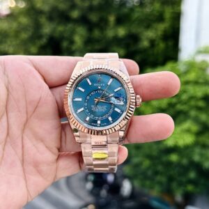 Rolex Sky-Dweller 336935 Replica Cao Cấp Nhà Máy Noob Mặt Xanh 42mm (1)