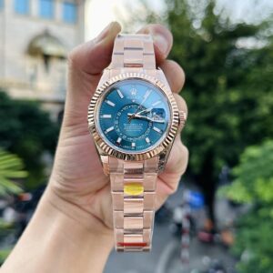 Rolex Sky-Dweller 336935 Replica Cao Cấp Nhà Máy Noob Mặt Xanh 42mm (1)