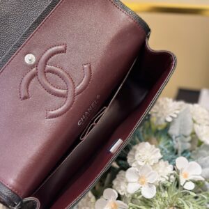 Túi Chanel Classic Flap Bag Medium Siêu Cấp Màu Đen 25cm (2)