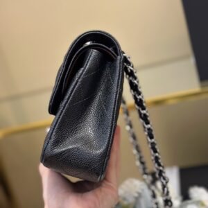 Túi Chanel Classic Flap Bag Medium Siêu Cấp Màu Đen 25cm (2)