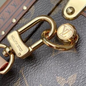 Túi Dạng Hộp Louis Vuitton LV Valisette Tresor Monogram 22.5x14.5x11 (2)