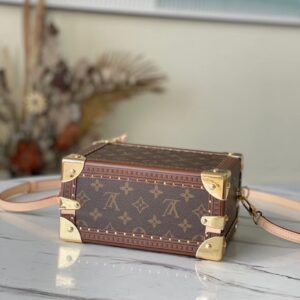 Túi Dạng Hộp Louis Vuitton LV Valisette Tresor Monogram 22.5x14.5x11 (2)