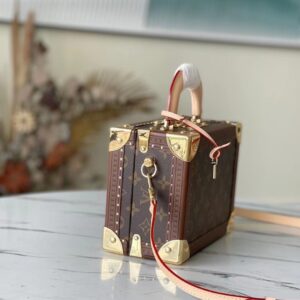 Túi Dạng Hộp Louis Vuitton LV Valisette Tresor Monogram 22.5x14.5x11 (2)