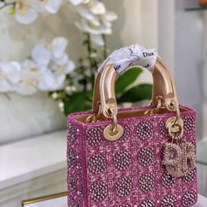 Túi Dior Women Small Lady Siêu Cấp Da Bê 20cm (2)