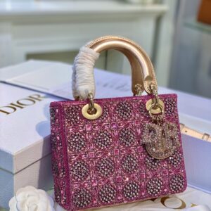 Túi Dior Women Small Lady Siêu Cấp Da Bê 20cm (2)