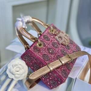 Túi Dior Women Small Lady Siêu Cấp Da Bê 20cm (2)