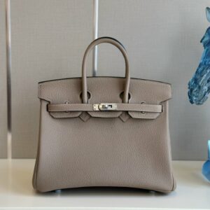 Túi Hermes Birkin Mix Phw Togo Màu Xám Rep 11 Cao Cấp 25cm (2)