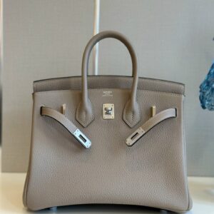 Túi Hermes Birkin Mix Phw Togo Màu Xám Rep 11 Cao Cấp 25cm (2)