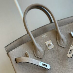 Túi Hermes Birkin Mix Phw Togo Màu Xám Rep 11 Cao Cấp 25cm (2)