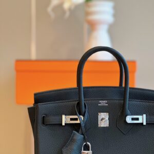 Túi Hermes Birkin Mix Phw Togo Nữ Màu Đen Rep 11 Cao Cấp 25cm (2)