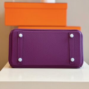 Túi Hermes Birkin Mix Phw Togo Nữ Màu Tím Replica 11 Cao Cấp 25cm (2)
