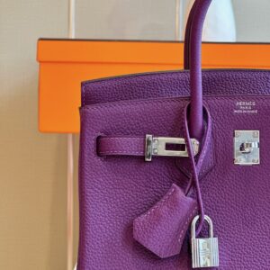 Túi Hermes Birkin Mix Phw Togo Nữ Màu Tím Replica 11 Cao Cấp 25cm (2)