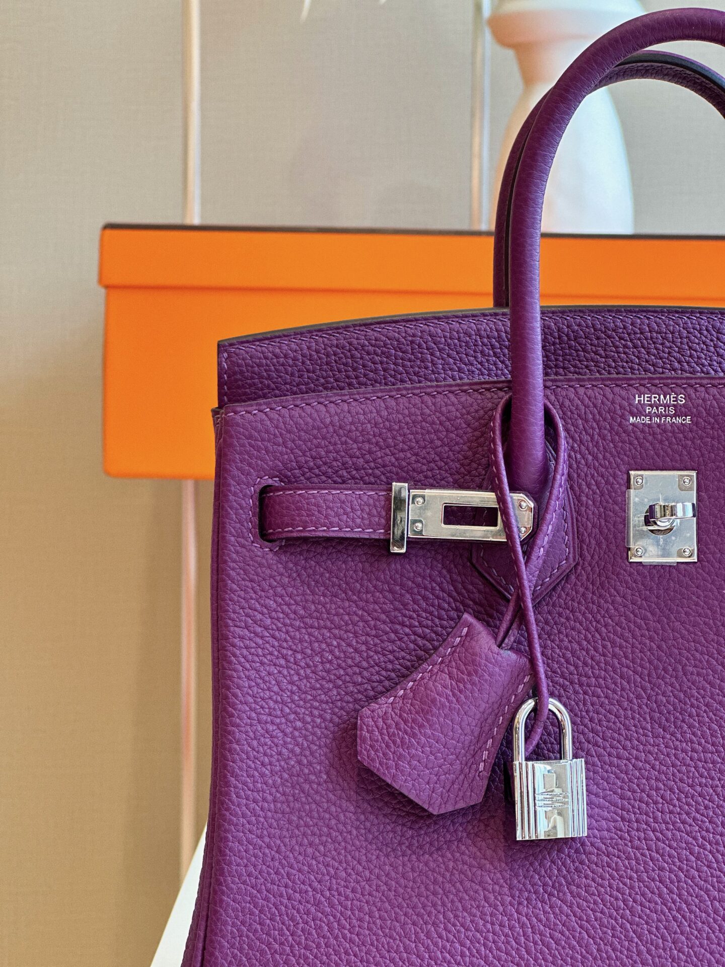 Túi Hermes Birkin Mix Phw Togo Nữ Màu Tím Replica 11 Cao Cấp 25cm (3) Túi Hermes Birkin Mix Phw Togo Nữ Màu Tím Replica 11 Cao Cấp 25cm (2)