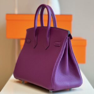 Túi Hermes Birkin Mix Phw Togo Nữ Màu Tím Replica 11 Cao Cấp 25cm (2)