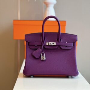 Túi Hermes Birkin Mix Phw Togo Nữ Màu Tím Replica 11 Cao Cấp 25cm (2)