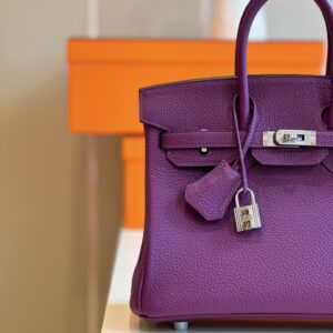 Túi Hermes Birkin Mix Phw Togo Nữ Màu Tím Replica 11 Cao Cấp 25cm (2)