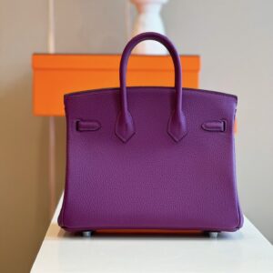 Túi Hermes Birkin Mix Phw Togo Nữ Màu Tím Replica 11 Cao Cấp 25cm (2)