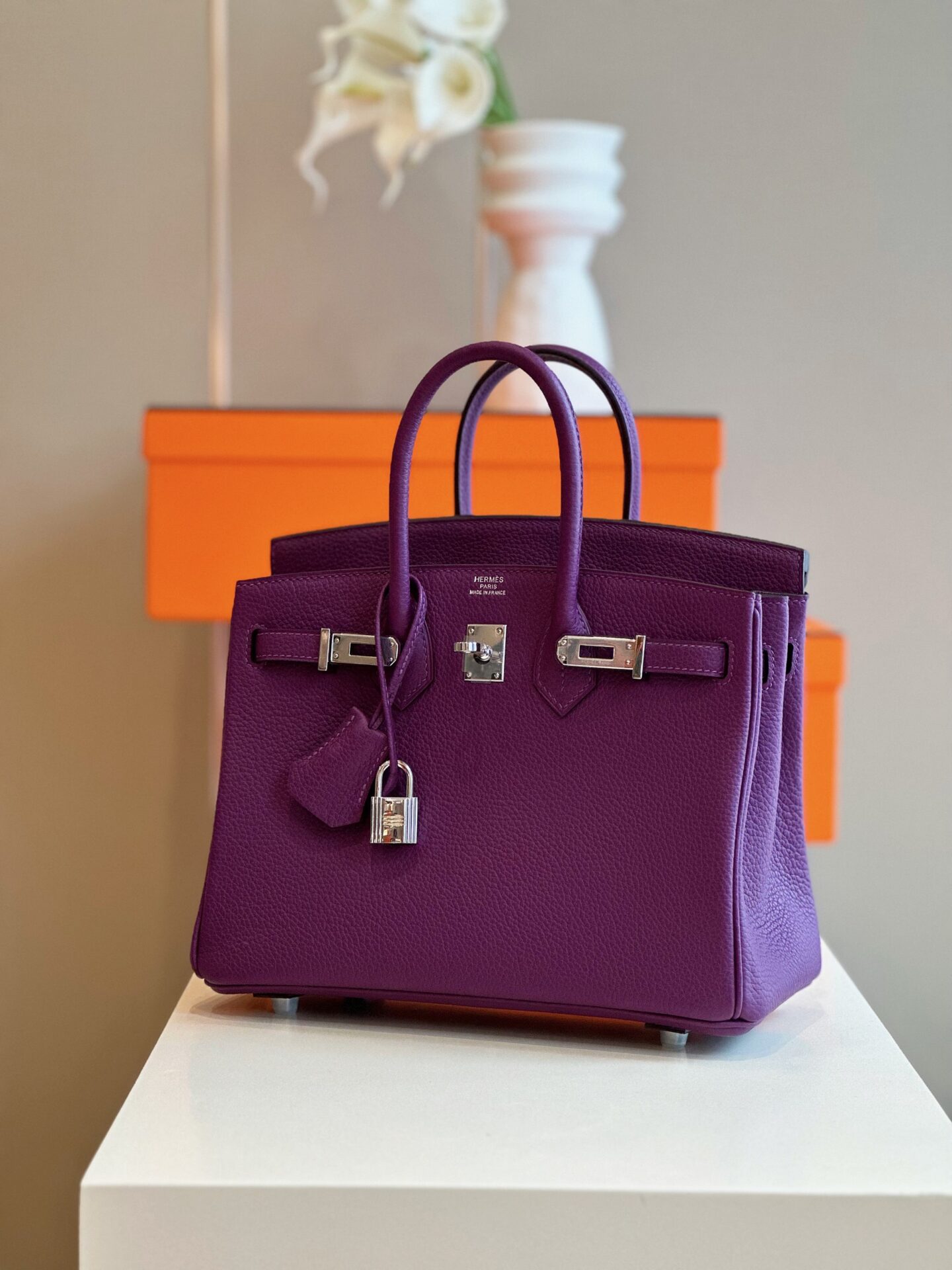 Túi Hermes Birkin Mix Phw Togo Nữ Màu Tím Replica 11 Cao Cấp 25cm (8) Túi Hermes Birkin Mix Phw Togo Nữ Màu Tím Replica 11 Cao Cấp 25cm (2)
