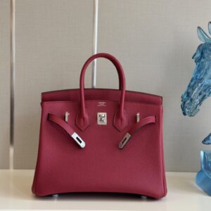 Túi Hermes Birkin Mix Phw Togo Replica 11 Cao Cấp Màu Đỏ 25cm (1)