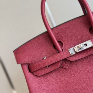 Túi Hermes Birkin Mix Phw Togo Replica 11 Cao Cấp Màu Đỏ 25cm (2)
