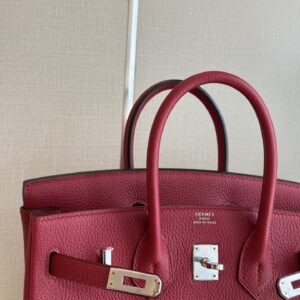 Túi Hermes Birkin Mix Phw Togo Replica 11 Cao Cấp Màu Đỏ 25cm (2)