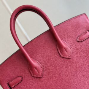 Túi Hermes Birkin Mix Phw Togo Replica 11 Cao Cấp Màu Đỏ 25cm (2)