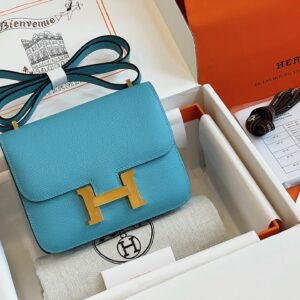 Túi Hermes Constance Nữ Màu Xanh Rep 11 Cao Cấp 19cm (2)