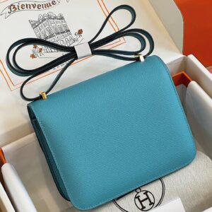 Túi Hermes Constance Nữ Màu Xanh Rep 11 Cao Cấp 19cm (2)